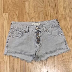 SOLD. Bullhead Light Gray Denim Shorts